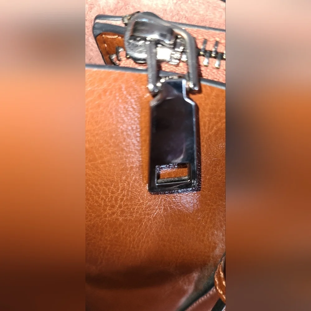 MDBM Provence leather satchel handbag with‎ Shoulder strap FRENCH
